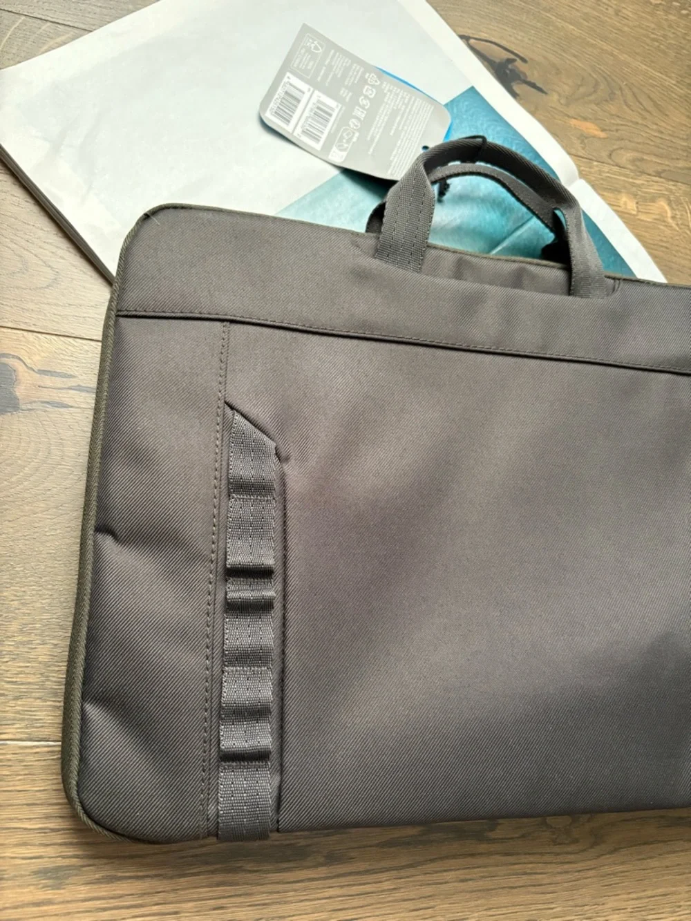 New HP 15.6” Modular Laptop Sleeve Top Handle Detachable Strap In Green